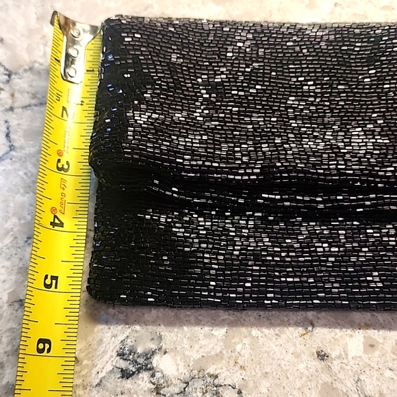 Vintage Black Beaded Clutch - Picture 10 of 10